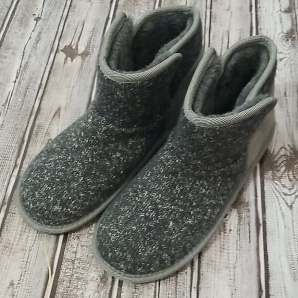 Falls Creek Knit Pull On Winter Boots Womens Size 8 - Picture 2 of 7